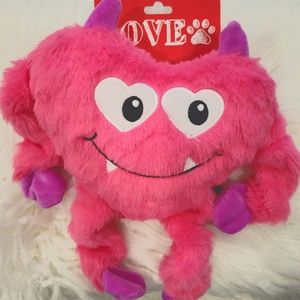PINK - Heart Squeaker Pet Toy